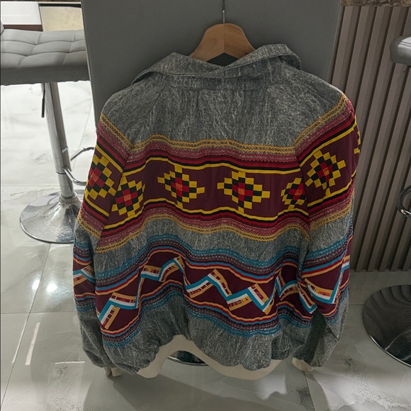 Men's Multicolor Patterned Jacket - Picture 2 of 3
